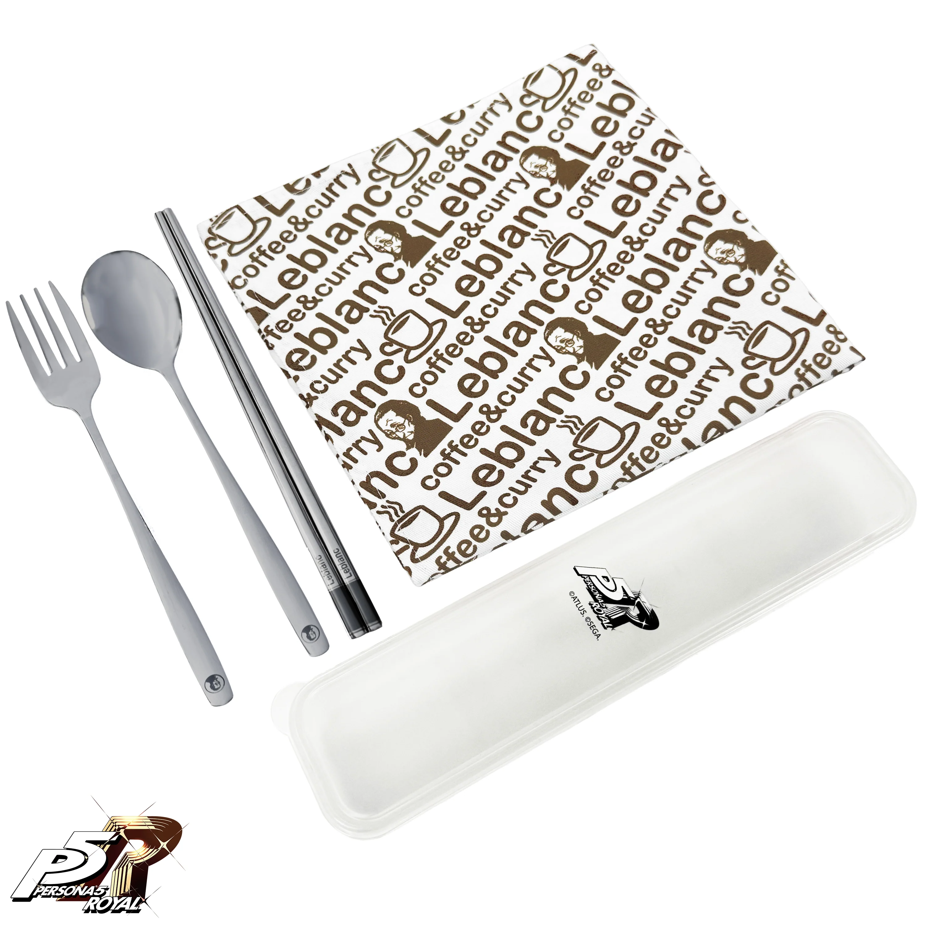 Persona 5 Royal: Coffee & Curry Leblanc Tableware Set – Monogram Pattern - Image 3